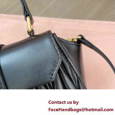 Miu Miu Matelasse nappa leather Mini Bag 5BP083 Black