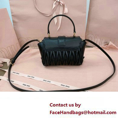 Miu Miu Matelasse nappa leather Mini Bag 5BP083 Black