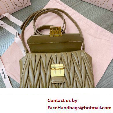 Miu Miu Matelasse nappa leather Mini Bag 5BP083 Brown