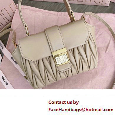 Miu Miu Matelasse nappa leather Mini Bag 5BP083 Nude