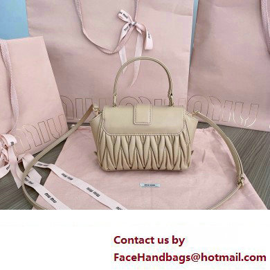 Miu Miu Matelasse nappa leather Mini Bag 5BP083 Nude