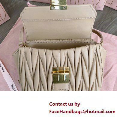 Miu Miu Matelasse nappa leather Mini Bag 5BP083 Nude