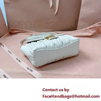 Miu Miu Matelasse nappa leather Mini Bag 5BP083 White