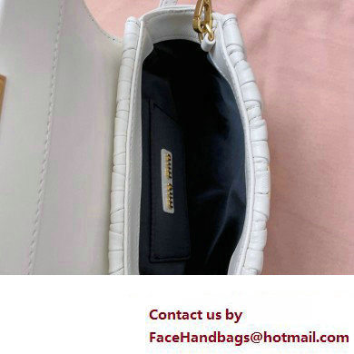 Miu Miu Matelasse nappa leather Mini Bag 5BP083 White