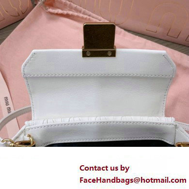 Miu Miu Matelasse nappa leather Mini Bag 5BP083 White