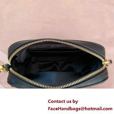 Miu Miu Matelasse nappa leather Pouch bag 5NE846 Black