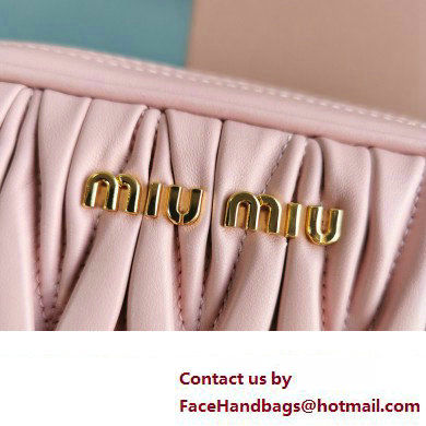 Miu Miu Matelasse nappa leather Shoulder bag 5BH118B Pink