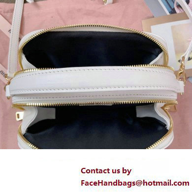 Miu Miu Matelasse nappa leather Shoulder bag 5BH229 White