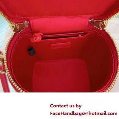 Miu Miu Matelasse nappa leather micro bag 5NR018 Red 2024