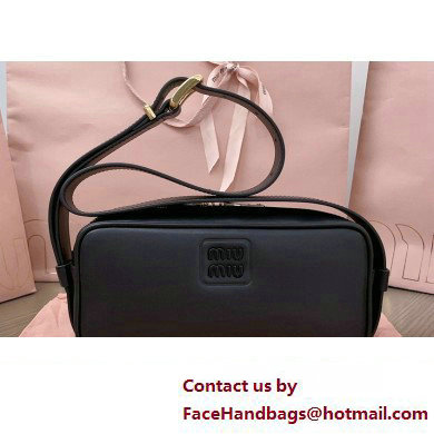 Miu Miu leather shoulder bag 5BC158 Black - Click Image to Close