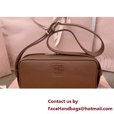 Miu Miu leather shoulder bag 5BC158 Brown