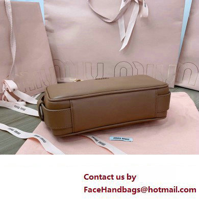 Miu Miu leather shoulder bag 5BC158 Brown