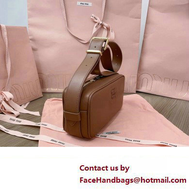 Miu Miu leather shoulder bag 5BC158 Brown