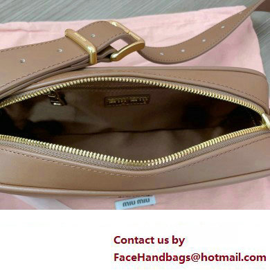 Miu Miu leather shoulder bag 5BC158 Brown