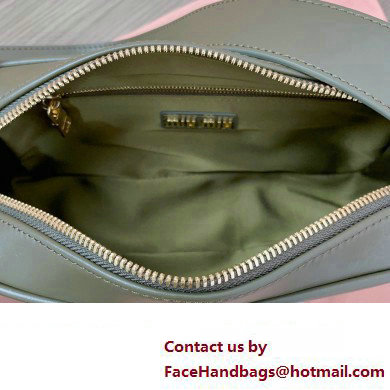 Miu Miu leather shoulder bag 5BC158 Green