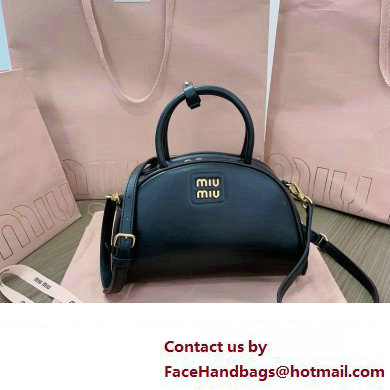 Miu Miu leather top-handle bag 5BB157 Black