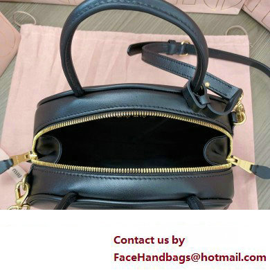 Miu Miu leather top-handle bag 5BB157 Black