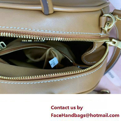 Miu Miu leather top-handle bag 5BB157 Brown