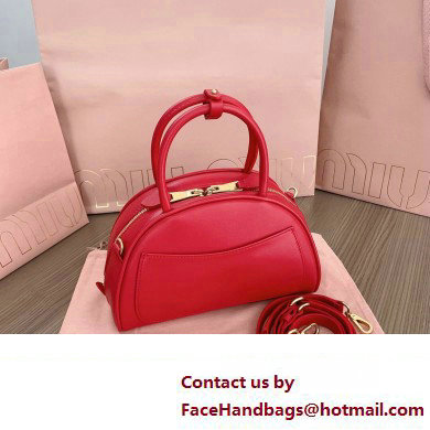 Miu Miu leather top-handle bag 5BB157 Red