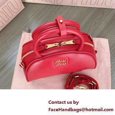 Miu Miu leather top-handle bag 5BB157 Red