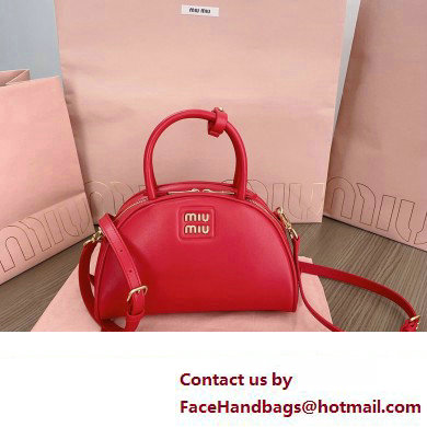 Miu Miu leather top-handle bag 5BB157 Red