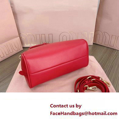 Miu Miu leather top-handle bag 5BB157 Red