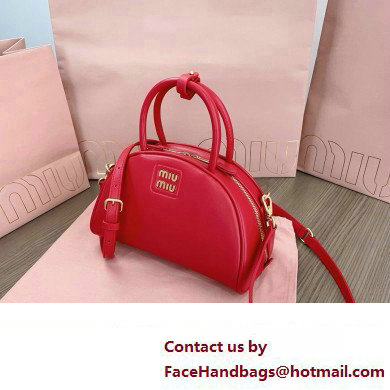 Miu Miu leather top-handle bag 5BB157 Red