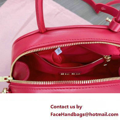 Miu Miu leather top-handle bag 5BB157 Red