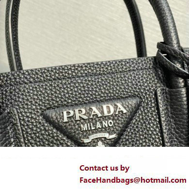 Prada Double leather mini bag 1BG443 Black 2024