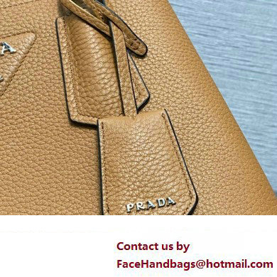 Prada Double leather mini bag 1BG443 Brown 2024