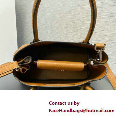 Prada Double leather mini bag 1BG443 Brown 2024