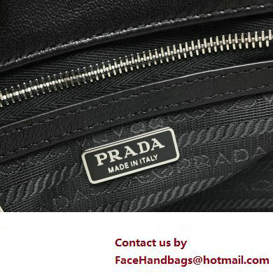 Prada Galleria Satin Mini Bag with Crystals 1BA906 black 2024