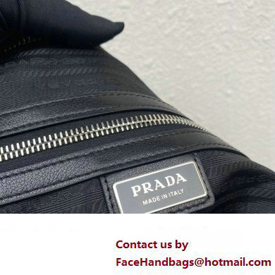 Prada Large leather Triangle bag 2VY007 Black 2023