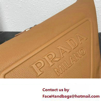 Prada Large leather Triangle bag 2VY007 Brown 2023