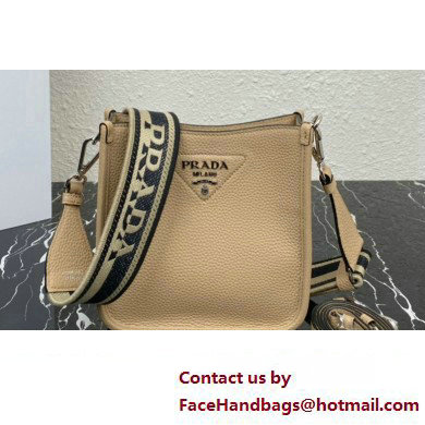 Prada Leather mini shoulder Bag 1BH191 Beige 2023 - Click Image to Close