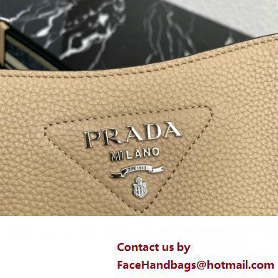 Prada Leather mini shoulder Bag 1BH191 Beige 2023