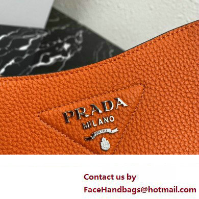 Prada Leather mini shoulder Bag 1BH191 Orange 2023