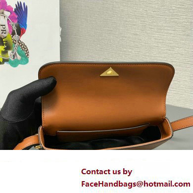 Prada Leather shoulder bag 1BD339 Brown 2023