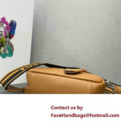 Prada Leather top-handle bag 1BB102 Brown 2023