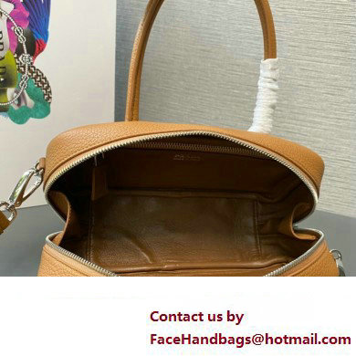 Prada Leather top-handle bag 1BB102 Brown 2023