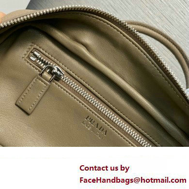 Prada Leather top-handle bag 1BB102 Camel 2023