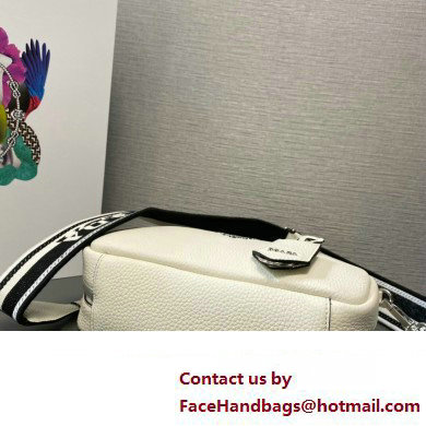 Prada Leather top-handle bag 1BB102 White 2023