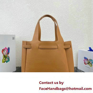 Prada Leather tote Bag 1BG339 Brown 2023