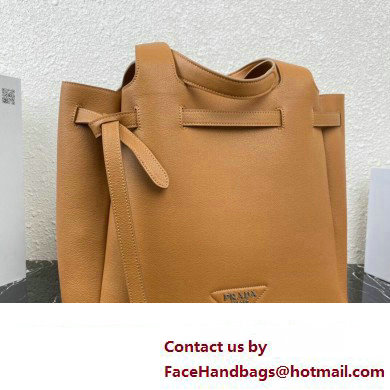 Prada Leather tote Bag 1BG339 Brown 2023