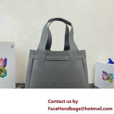 Prada Leather tote Bag 1BG339 Gray 2023