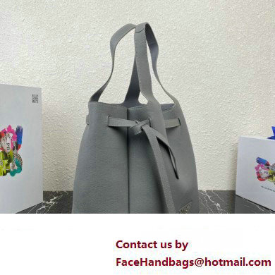 Prada Leather tote Bag 1BG339 Gray 2023