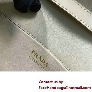 Prada Medium brushed leather handbag 1BD343 Beige 2023