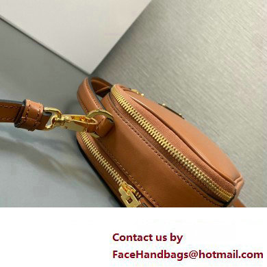 Prada Odette leather mini-bag 1BH203 Brown 2023