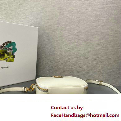 Prada Odette leather mini-bag 1BH203 White 2023