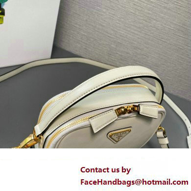 Prada Odette leather mini-bag 1BH203 White 2023